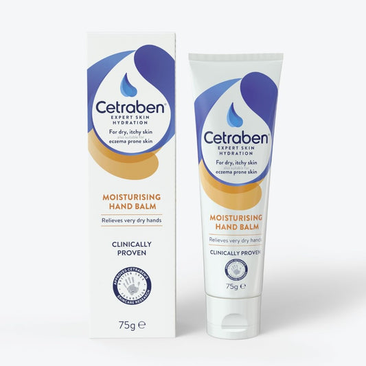 Cetraben Hand Balm, 75g, Clinically Proven, Suitable for very dry and eczema prone skin, Long Lasting Hydration