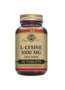 SOLGAR Solgar L-Lysine 1000 mg Tablets - Pack of 50 - Support For an Active Lifestyle - Vegan and Gluten Free