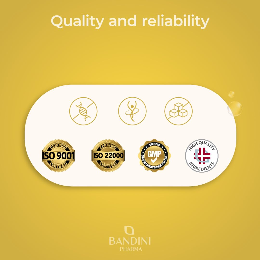 BANDINI Bandini® Vitamin D 60,000 IU/Month 200 Tablets (+6 Month), Immune Defence, Bone, Teeth and Muscle Health, Calcium Metabolism, 50 mcg Cholecalciferol, Pure Vitamins D3, VIT D 3 High Dosage