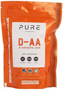 Bodybuilding Warehouse, Pure D-Aspartic Acid (DAA) Powder (Unflavoured, 250g)