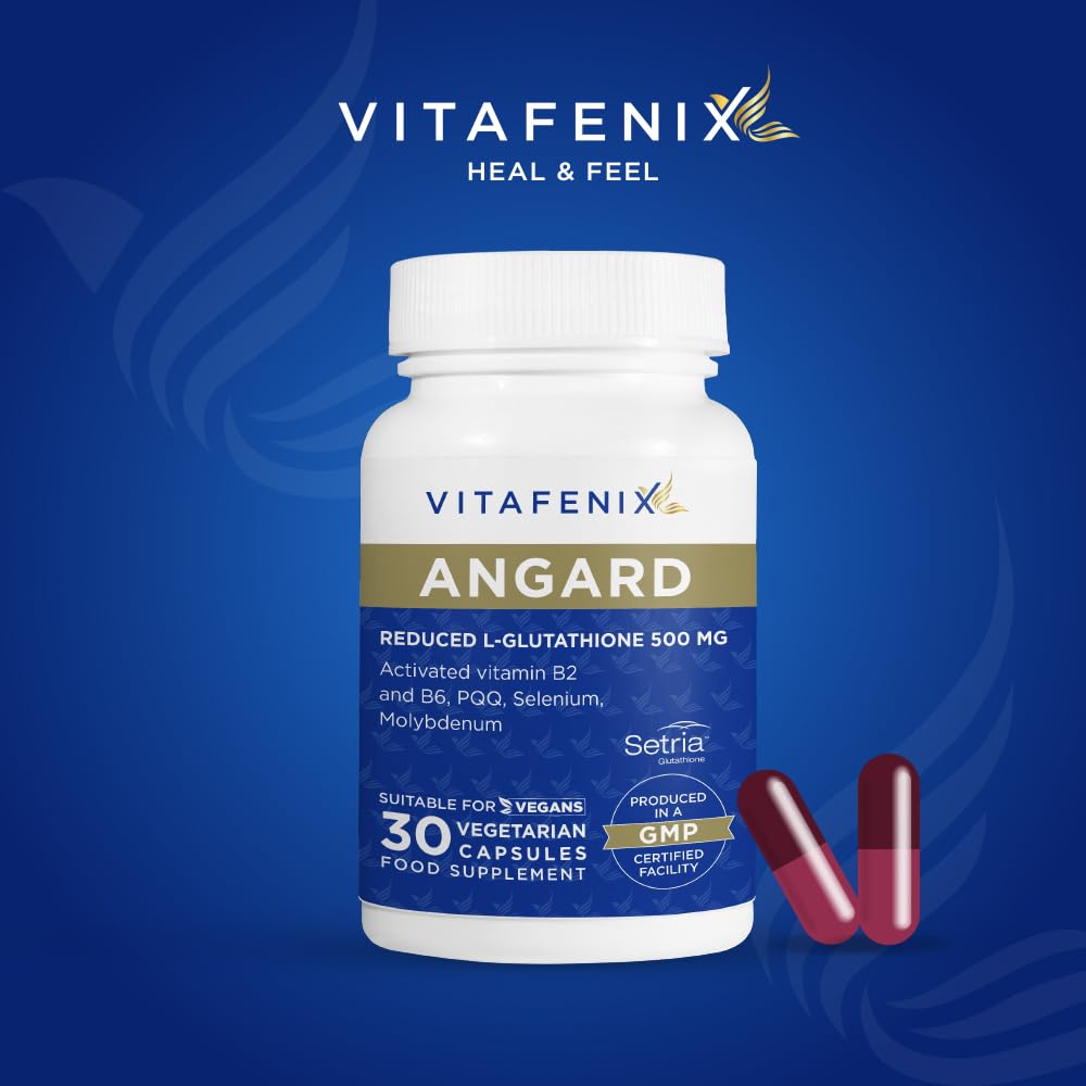Vitafenix Glutathione 500mg - Extra Strength Glutathione Capsules for Skin Whitening – Setria l Glutathione Supplement for Skin Whitening & Antioxidant Support – 30 Vegan Capsules