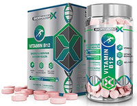 Vitamin B12 1000mcg (365 Vegan Tables / 1 Year Supply) Premium Grade / 100% Pure Certified & Maximum Strength