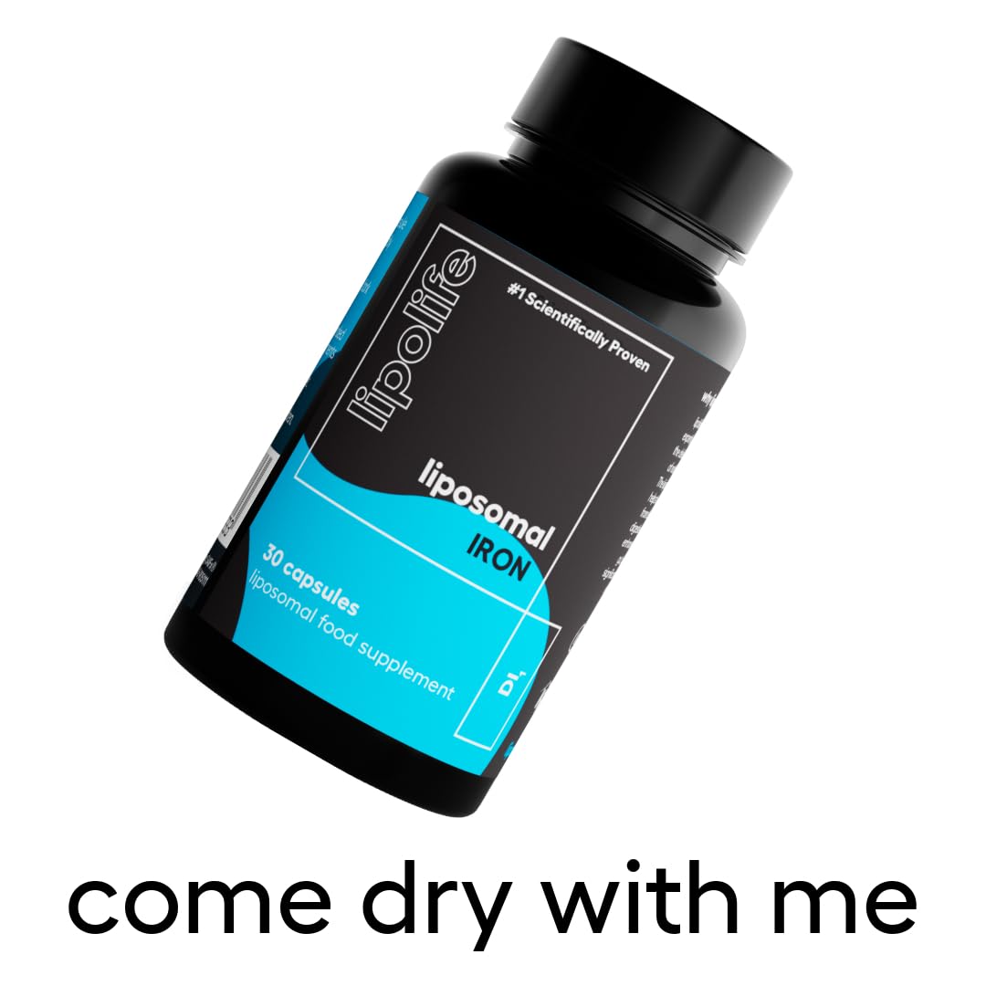 Lipolife Liposomal Iron - Gentle, Highly Absorbable - 30 Capsules - lipolife