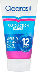 Clearasil Rapid Action Exfoliating Scrub, For Acne Prone Skin, Unclog Pores, Reduces Blackheads, Pimples & Excess Oil, Everyday Spots Prevention, 125 ml