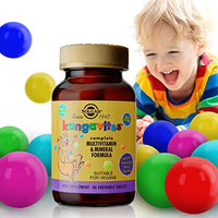 Solgar Kangavites Complete Multivitamin and Mineral Formula - Tropical Punch Flavor - Supports Immunity, Bone Growth & Teeth - Chewable Vegan Tablets - Children's Health Supplement - Pack of 60
