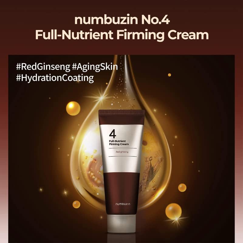 Generic numbuzin No.4 Full-Nutrient Firming Cream 60ml Highly Nutritious,Anti-wrinkle, Anti-aging, Elasticity