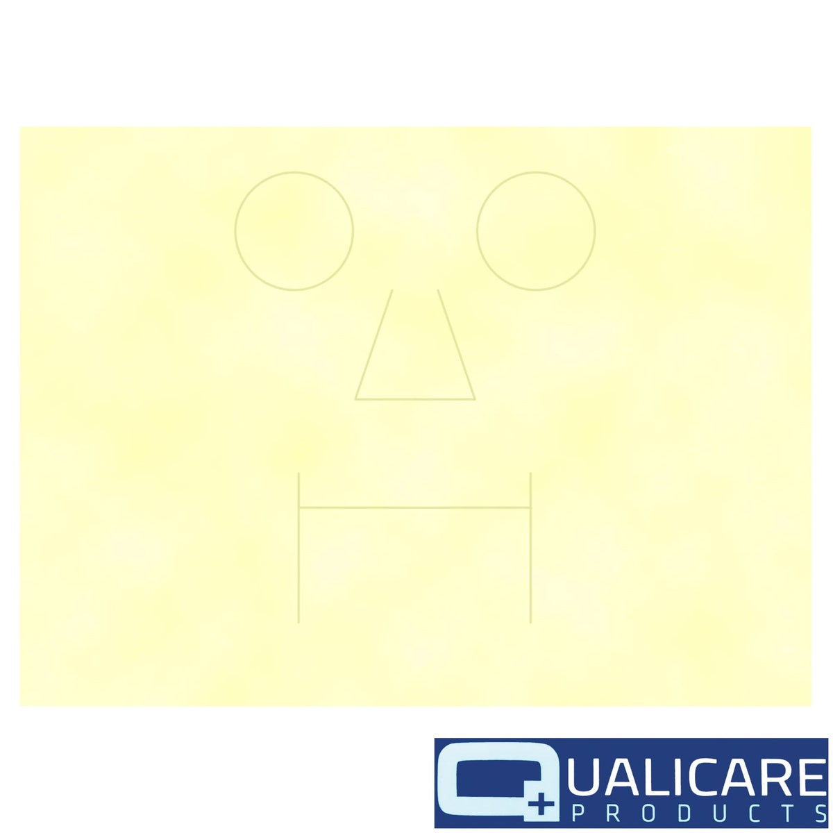 Qualicare Burn Gel Face Mask 30cm x 40cm - Sterile Soft Foam Dressing Soaked in Water-Based Hydrogel