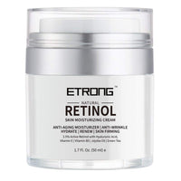 Retinol Moisturizer Cream,ETRONG Anti-aging Wrinkle Night/Day Cream for Face and Eye with 2.5% Retinol,Hyaluronic,Vitamin E and Jojoba Oil (100 ml)