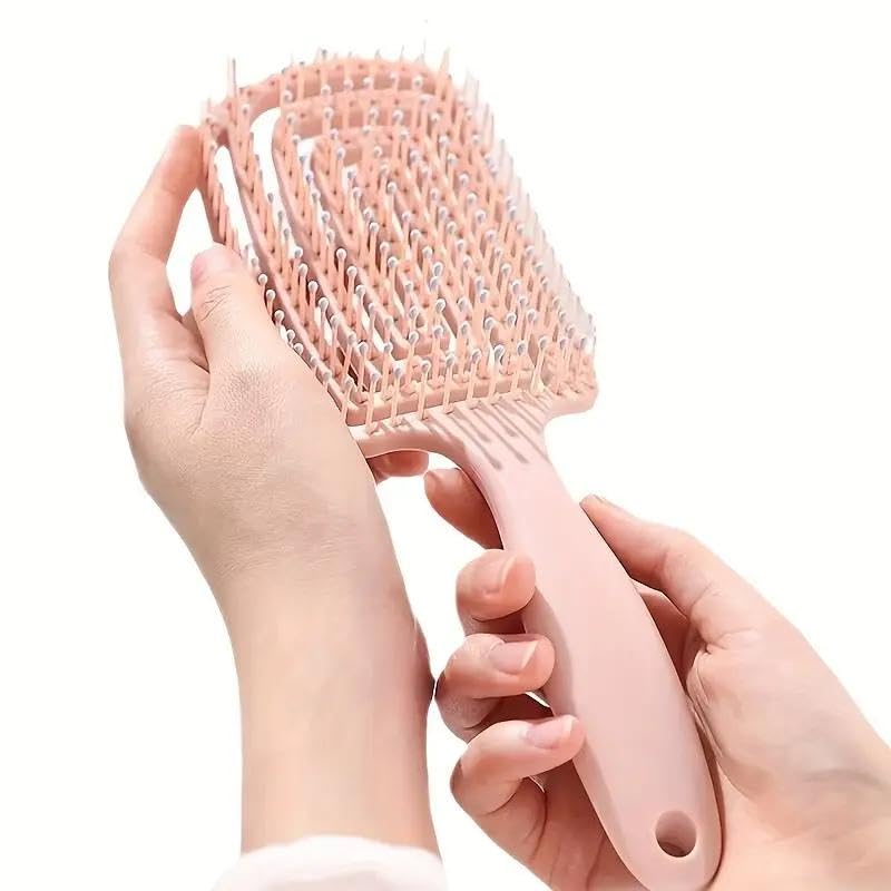 Generic Detangling Hair Brush, Pink Paddle Design, Wet and Dry Hair Styling Comb (Pink)