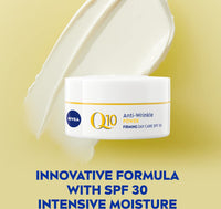 NIVEA Q10 Anti-Wrinkle Power Protecting Day Cream SPF 30 (50ml), Anti-Wrinkle Face Cream with Skin Identical Q10 and Creatine, Face Cream for 3x Wrinkles and Age Spots