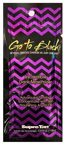 FMHOME Supre Tan Go To Black Maximizer 15ML (Pack of 5) - Achieve the Deepest, Darkest Tan with Advanced Tanning Technology - Hydrating and Skin-Nourishing Formula
