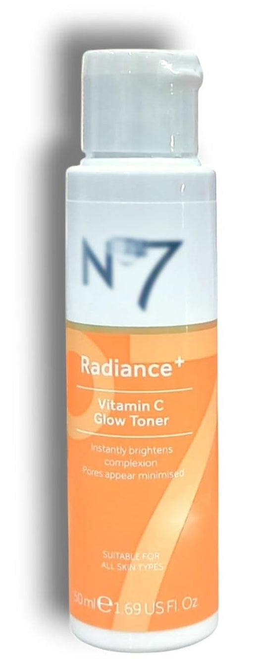 Generic Radiance Plus Vitamin C Glow Toner by Nō 7 | Instantly Brightens Complexion - Pores Appear Minimised | Suitable for All Skin Types | 50mL | Travel Size