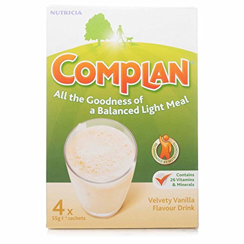 THREE PACKS of Complan Vanilla 4 x 55g Sachets