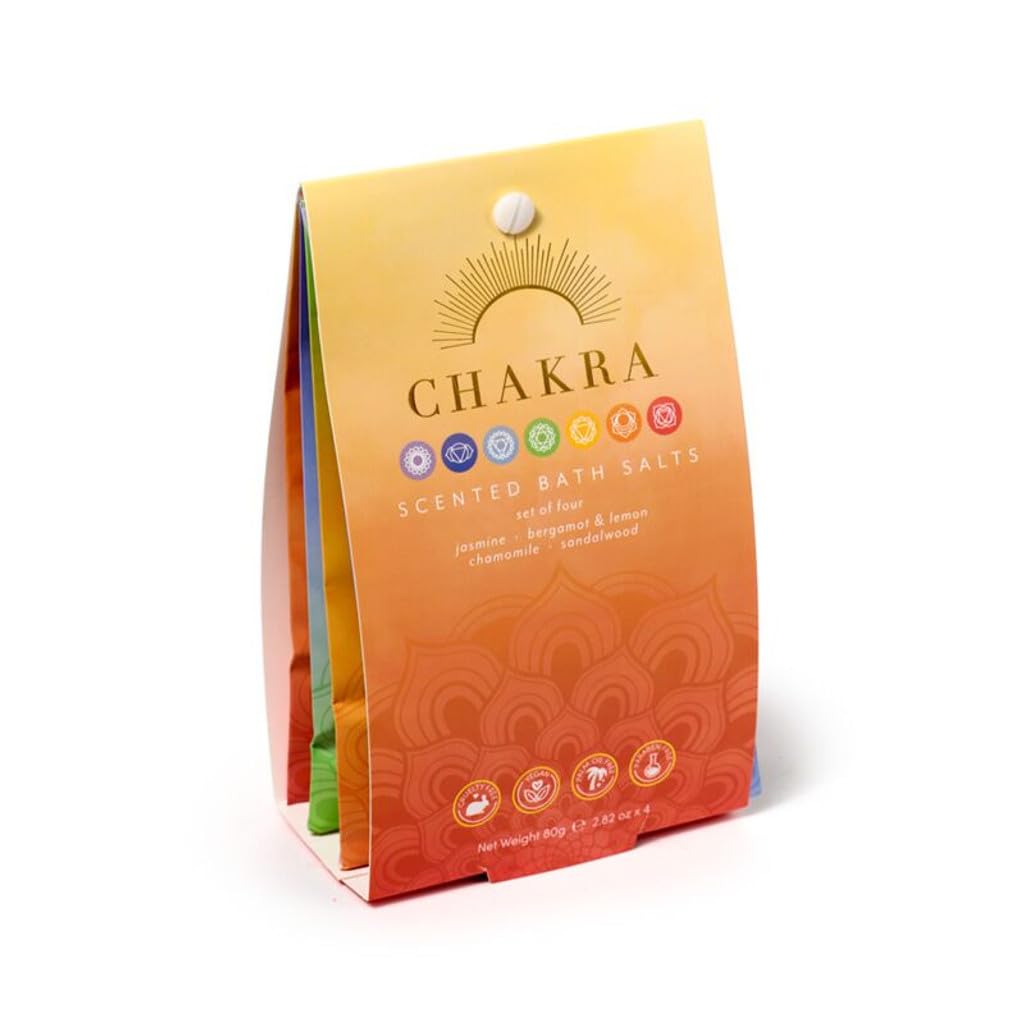 Set of 4 Chakra Bath Salt Sachets