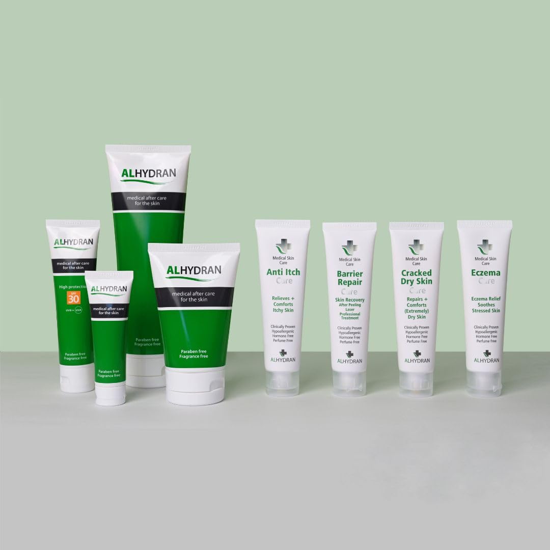 Alhydran ALHYDRAN Barrier Repair Care with Pure Aloe Vera Gel | Post-Treatment Skin Recovery & Strengthening | Hypoallergenic & Clinically Proven | 59ml