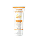 Jardient Beef Tallow Sunscreen SPF 50 with Mineral : Instant Sun Protection-Non Nano Zinc Oxide Sunblock-Beach Jogging Outdoor Sports - 3 Fl oz, 85g