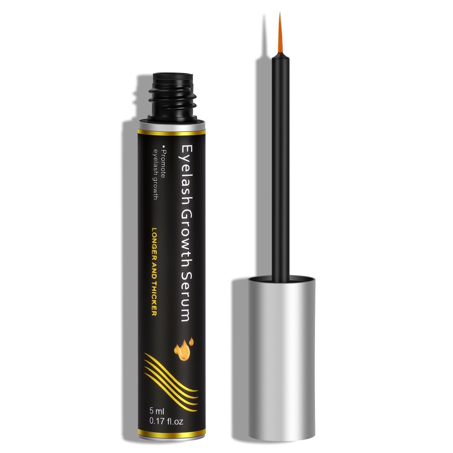 LOPHE Eyelash Growth Serum, Eyelash Eyebrow Enhancer Serum for Thicker, Stronger, Fuller and Longer Looking Lashes and Brows, Cruelty Free Lash Serum for Rapid Eye Lash Growth, 5 ml, Gift for Women