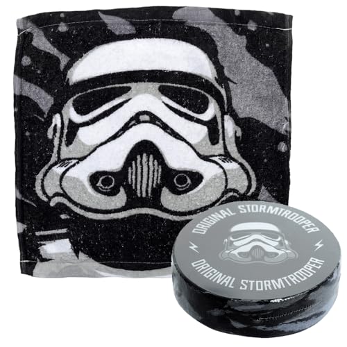 Puckator The Original Stormtrooper Compressed Travel Towel - Backpacking Traveling Essentials Essential - Hangover Kit Holiday Travel Camping Must Haves Accessories Mini Face Expandable Towel Towels