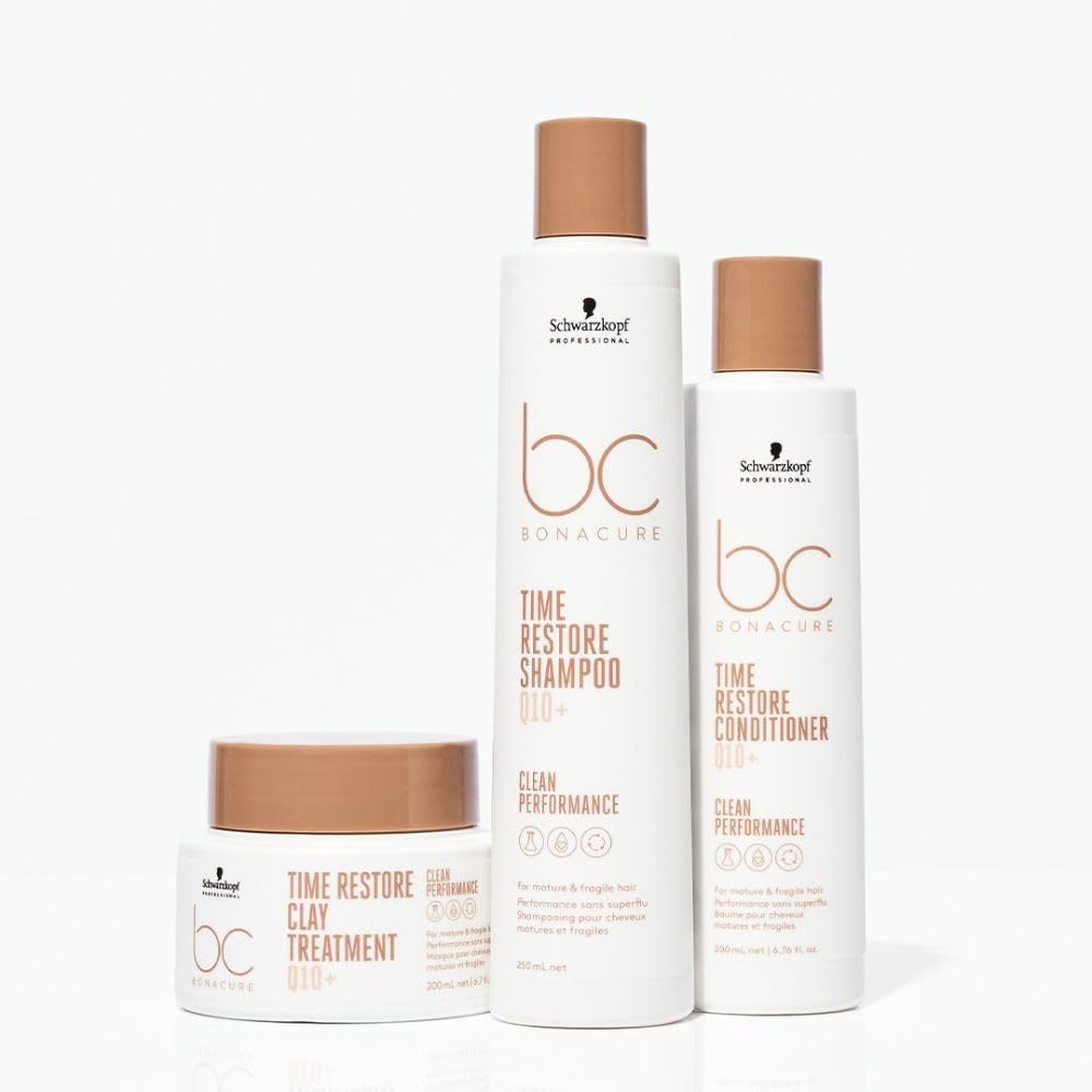 Schwarzkopf BC Bonacure Time Restore Conditioner Q10+ 200ml - Mature Hair Conditioner
