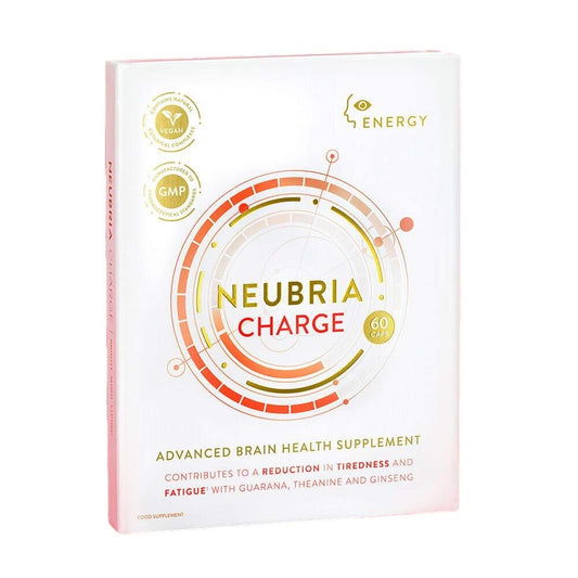 Charge - Advanced Brain Health Supplement containing Panax Ginseng and Guarana to Provide a Natural, Slow-Release Energy for Improved Sustained Focus – Natural Focus Supplement - by Neubria