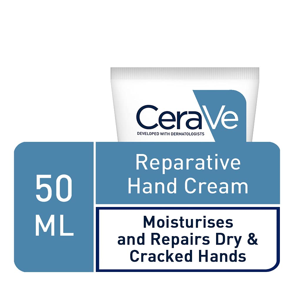 CeraVe Reparative Hand Cream for Dry and Rough Hands 50ml with Glycerin and 3 Essential Ceramides