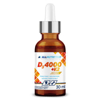 ALLNUTRITION Vitamin D3 4000+K2 Drops Liquid Dietary Supplement -Vitamin D3 & K2-500 Servings - Vitamin d3 and k2 high Strength - Vegan Vitamin D3 & K2 Vitamin Supplements - 30ml