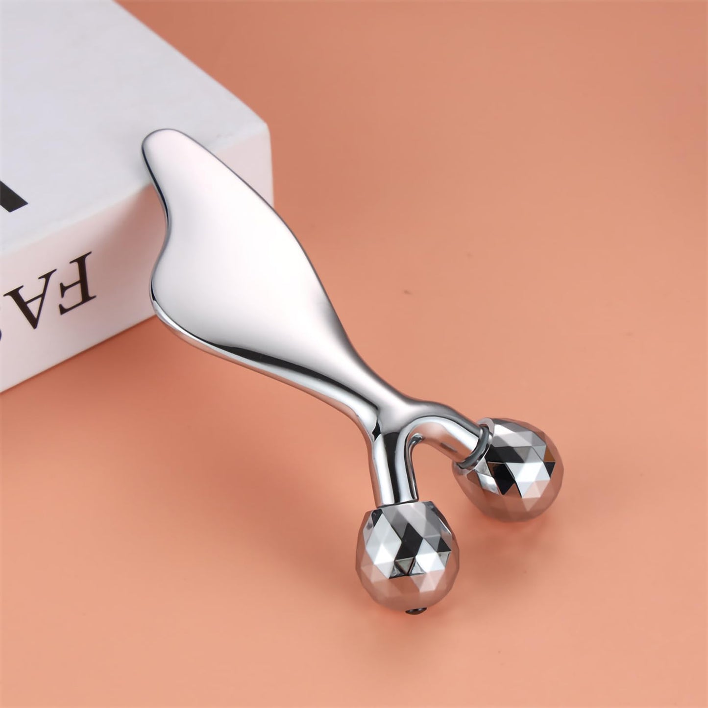 Running man Facial Roller Massager- Improves Complexion, Remove Eye Wrinkles, 3D Metal Face Massage Tool -Increase Firmness and Anti-Aging, Face Roller-Tightens & Tones Skin Appearance.