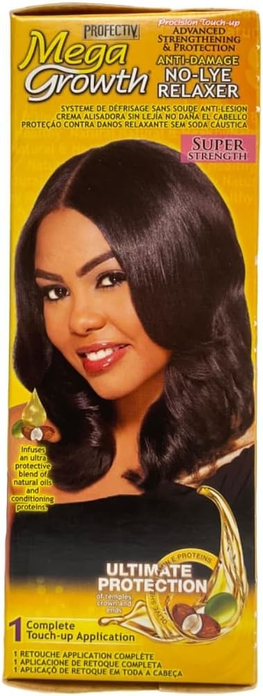 Proofectiv Mega Growth No-Lye 1 Touch Up Relaxer Kit Super