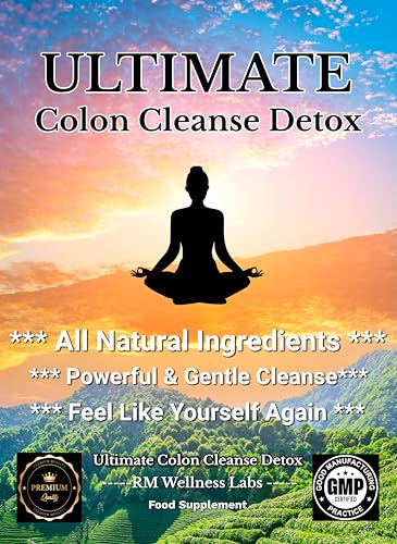 Generic Colon Cleanse Vegan Detox Aid for Gut Health, Digestion Aid, Supports Bowel Function, Constipation Relief and Bloating - 30 Tablets (1 Month Supply)