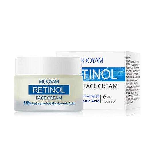 Retinol Cream for Face, Face Moisturizer with 2.5% Retinol, Hyaluronic Acid, Anti-Aging Moisturizer for Face & Neck, Wrinkle Reducer, for All Skin Types