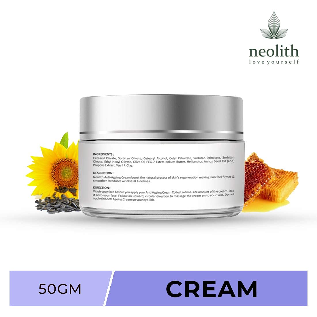 Neolith Argan Oil Anti-Ageing Face Cream with SPF 25 || For Skin Tightening, Fine lines, Wrinkles, Skin repair, Glowing skin || 50 ml