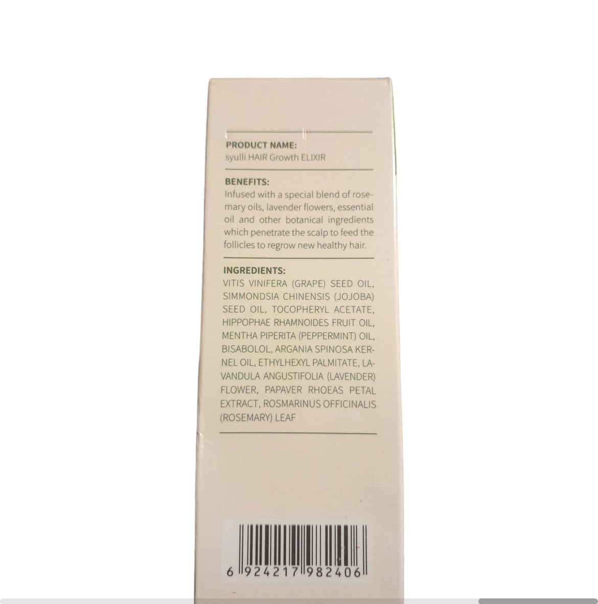Generic Hair Growth Elixir, Natural Herbal Oil Serum, 50ml, for Hair Loss Treatment and Scalp Care