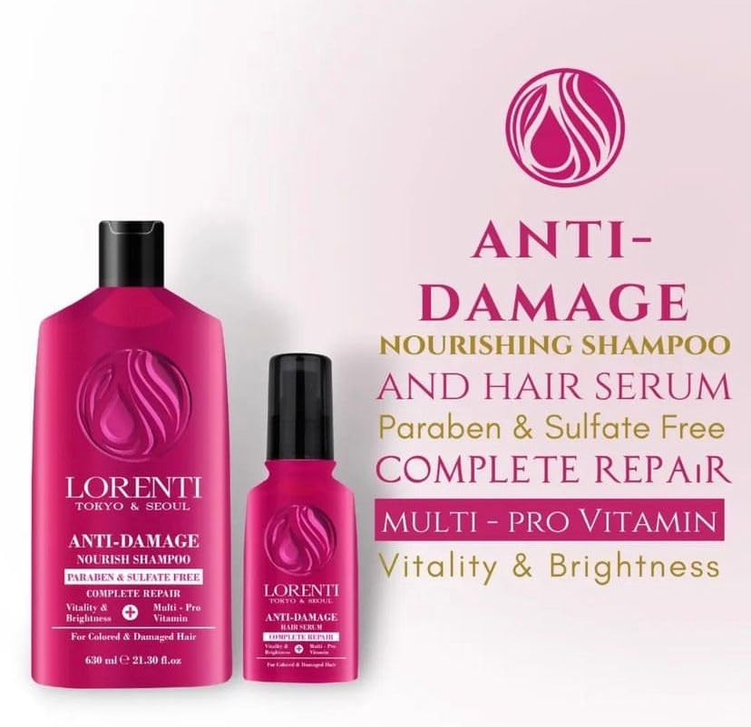 Lorenti Hair Serum | Hair Repair, Intensive Volume | Freeze-free Super Shinny | Collagen & Biotin 125ml