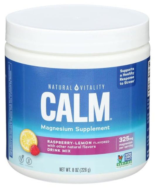 Generic Magnesium Powder Calm, Raspberry-Lemon, Gluten Free, 226 g