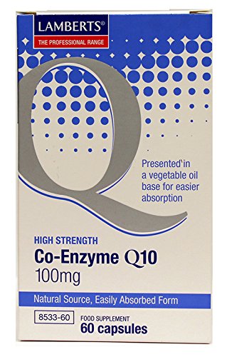 Lamberts Co-Enzyme Q10 100mg 60 Capsules - Plays an Essential Role in Providing All Our Cells with Energy