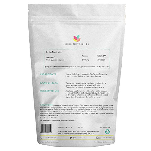 Vitamin B12 1000mcg High Strength 120 Tablets UK Manufactured