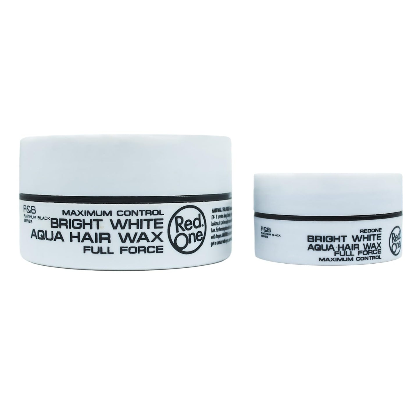 Redone Hair Styling Aqua Wax White 50 ml | Travel Size | Ultra Hold | Gel Wax | Peach Scent | Strong Holding | Shine Look | Maximum Control