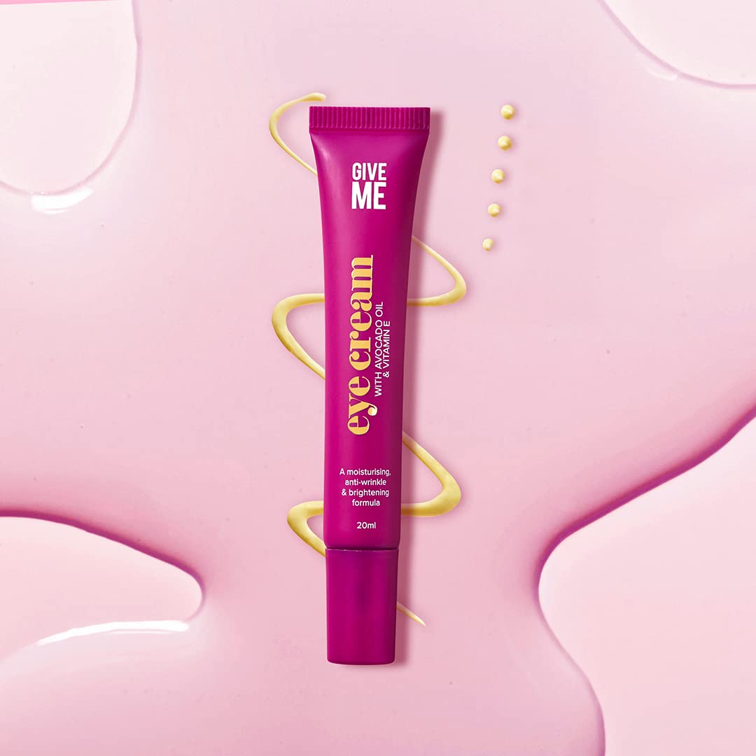 Give Me Cosmetics Eye Cream, Anti-Aging Brightening Vitamin E, Anti Wrinkle for Dark Circles and Puffy Eyes, Hydrates Brightens Reduces Inflammation