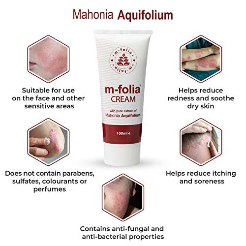 M-Folia M-FOLIA Psoriasis Cream Dual Pack (2 x 100ml) Save Over 10% A Rich, Non-Greasy Skin Cream Specially Formulated to Help Alleviate The Symptoms of Psoriasis, Eczema & Related Dry Skin Conditions