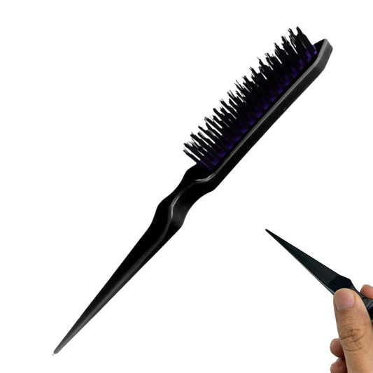 Generic Hair Brush for Women and Men - Perfect for Styling, Creating Volume, and as a Slick-Back Hairbrush, Black,smoothing brush,teasing brush,teasing comb
