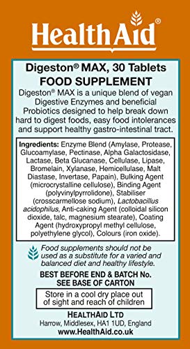 HealthAid Digeston Max Tablets, 30-Count