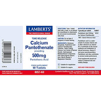 Lamberts Calcium Pantothenate 500mg - 60 Tabs