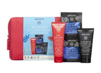Apivita Promo Bee Sun Safe Hydra Sensitive Soothing Face Cream SPF50+, 50ml & Black Cleansing Gel 50ml & Face Mask Sea Lave