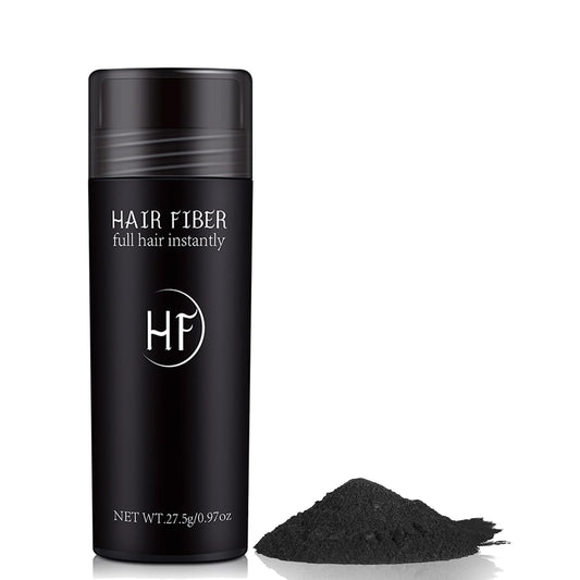 Maggikey Professional Quality Hair Fibres - Instantly Conceals Hair Loss for Bald Spots & Thinning Hair - Black Color - Hair Building Thickener Powder - Fiber Blend
