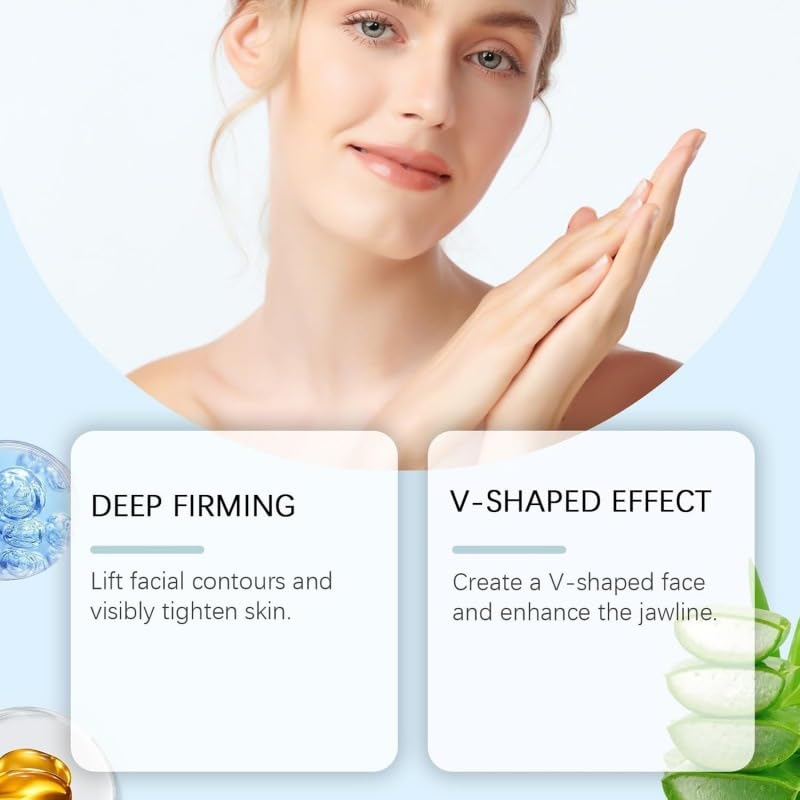 Chinology Double Chin Lifting Mask, 2pcs Chinology Chin Mask, V-line Face Lift Chin Mask, Anti Aging Collagen Face Mask for Double Chin Reducer - Say Goodbye To Your Double Chin Now