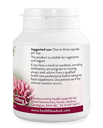 Health Leads ...Working With Nature L-Lysine 500mg x 90 Capsules (No Magnesium Stearate)