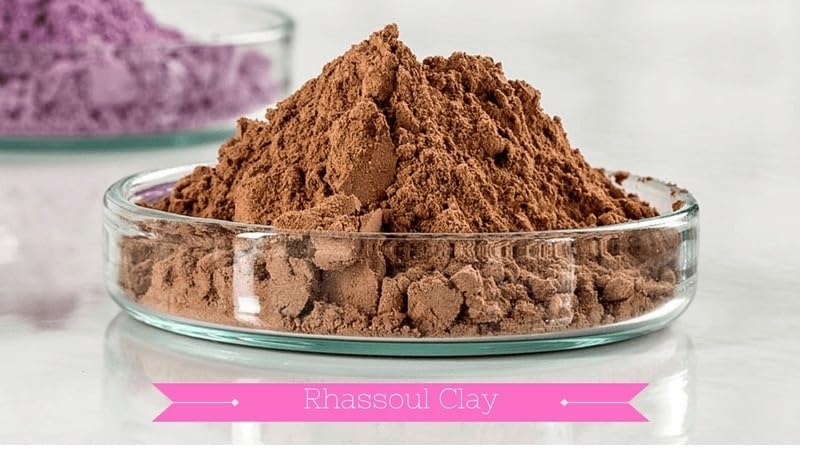 mGanna 100% Natural Rhassoul Clay (Indian Origin) for Anti-Ageing & Skin firming, Hair Masks, Scrubs, Creams and Soap Making 0.5 LBS / 227 GMS (Brown)