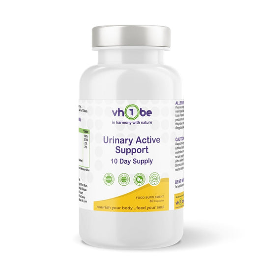 vh1be Urinary Active Capsules, 60 Count, 30 Day Supply, D-Mannose Blend for Urinary Tract and Bladder Health, 10 Day Immediate Action Course