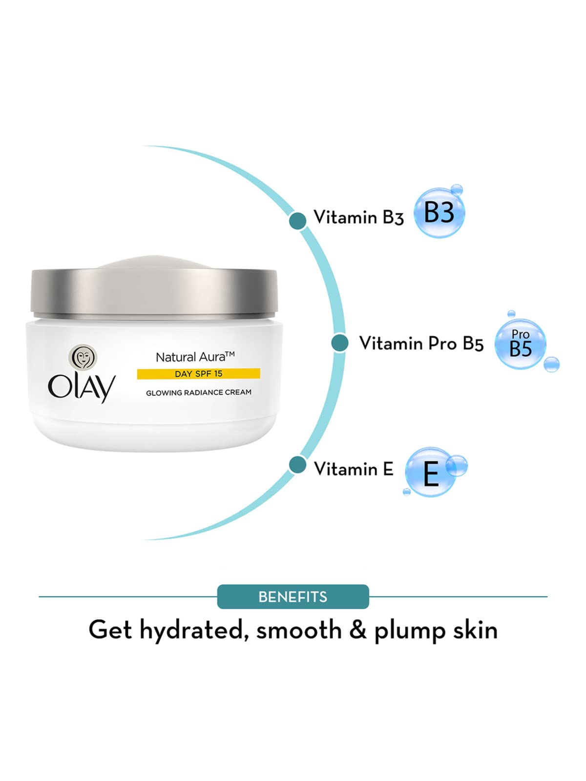 Olay Natural White Glowing Fairness Cream Day SPF 24, 50g