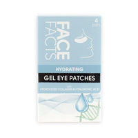 Face Facts Hydrating Under-Eye Gel Patches | Hyaluronic + Collagen | Smooths + Plumps | 4 pairs